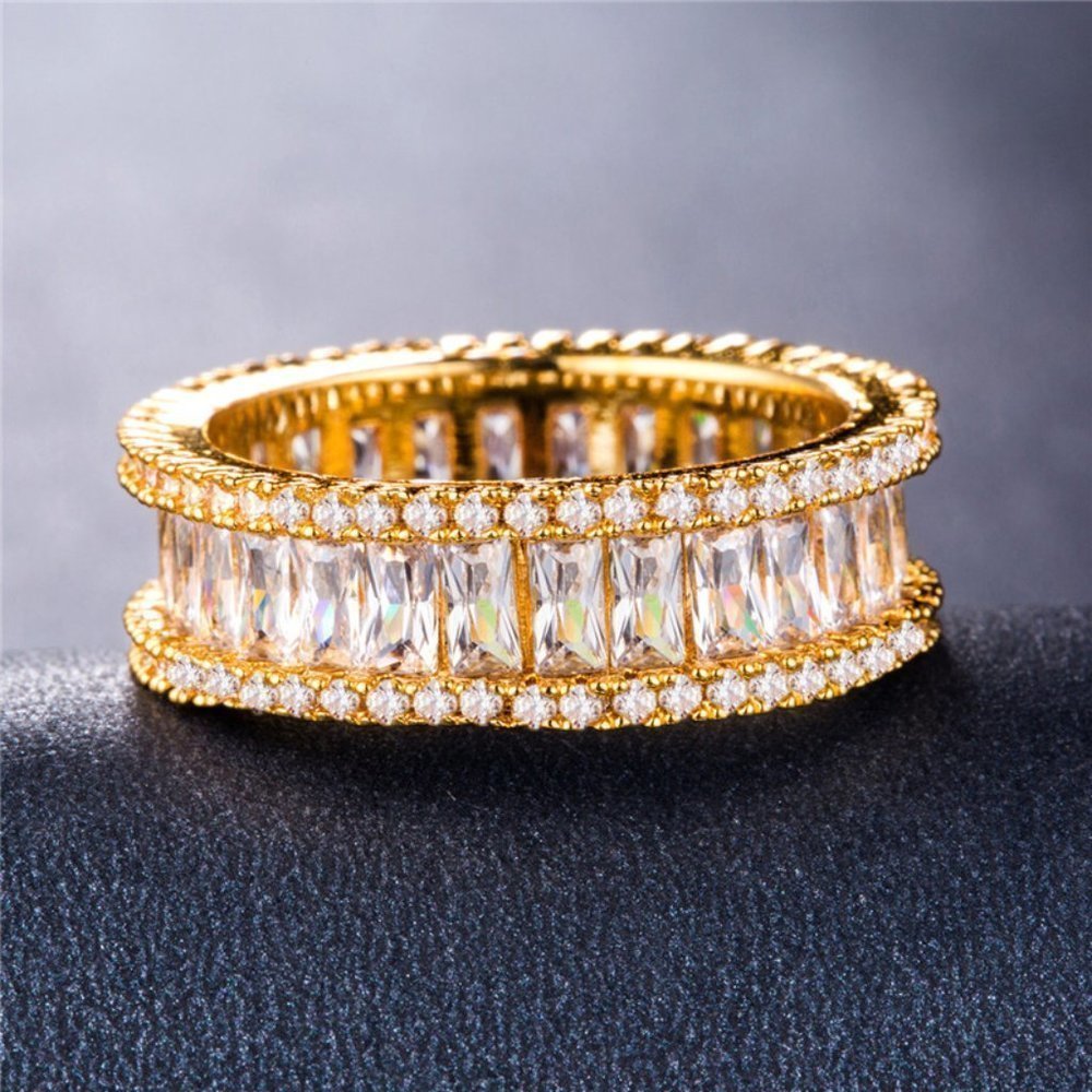"Gorgeous High Quality Exclusive CZ Wedding Couple Ring, FB16FA1124